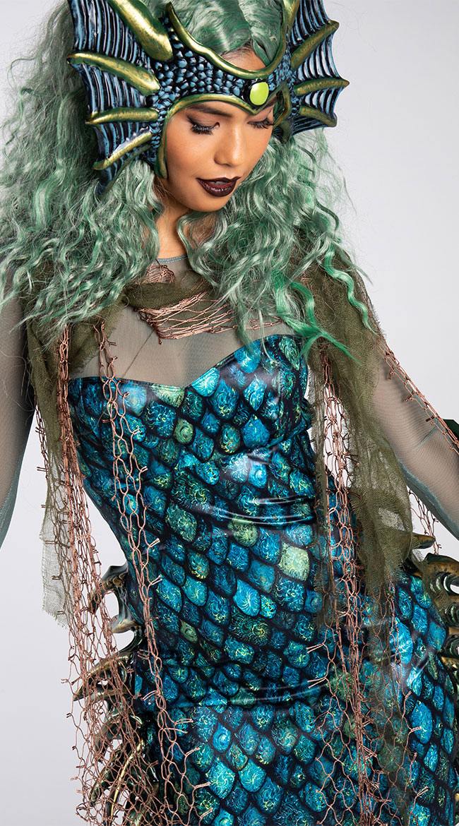 Dark Sea Siren Costume, Sexy Sea Creature Costume - Yandy.com