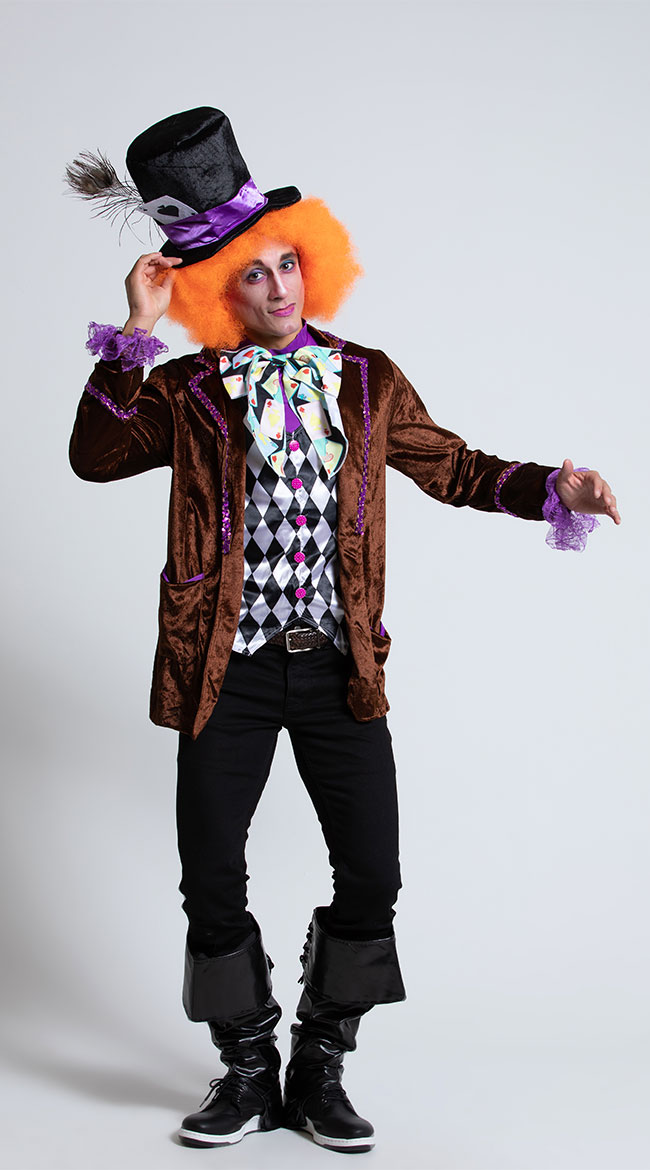 Men's Hatter Madness Costume - As Shown