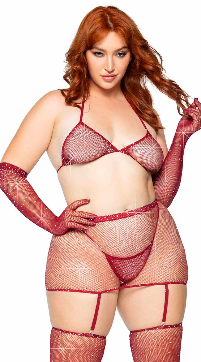 Plus Size Sparkle And Fine Bra Set, Sexy Rhinestone Lingerie - Yandy.com Plus Size Sparkle And Fine Bra Set, Sexy Rhinestone Lingerie - Yandy.com