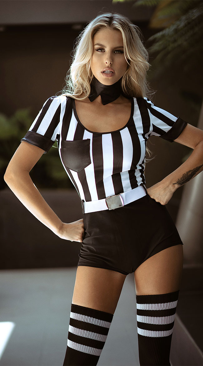 No Rules Referee Costume Sexy Referee Costume Sexy Football Costume