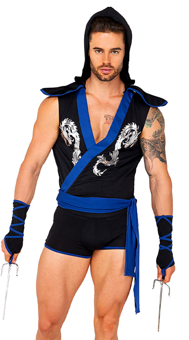 Men s Ninja Warrior Costume Sexy Men s Ninja Costume Yandy