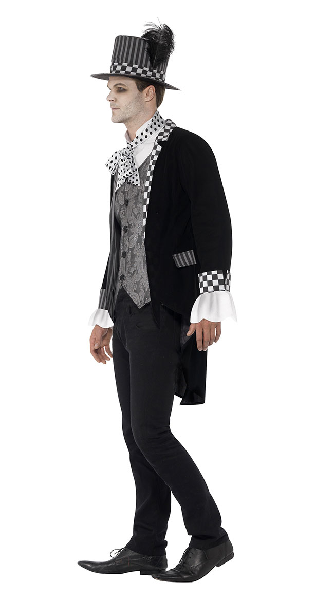 Men's Deluxe Dark Hatter Costume - As Shown