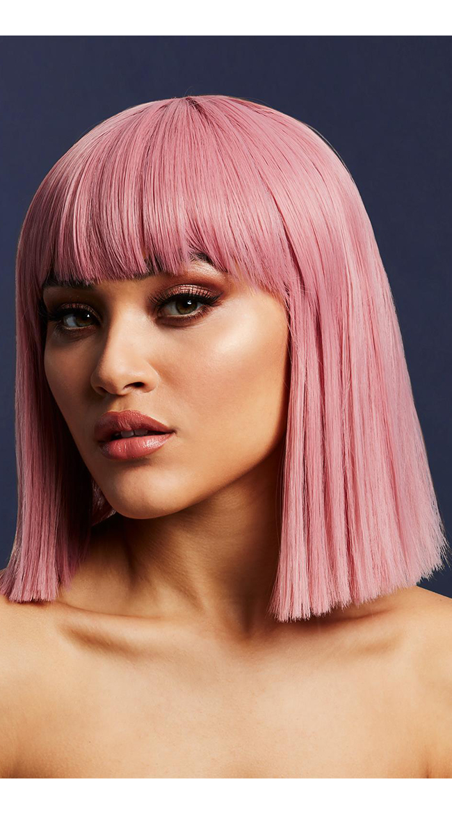 Beautiful Pink Bob Wig Scene Photography Beautiful Pink Bob Wig Scene Photography
