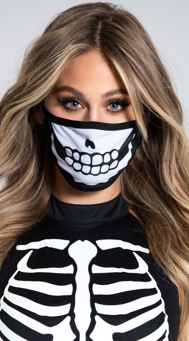Yandy Skeleton Fella Face Mask - As Shown