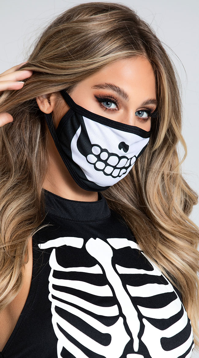 Yandy Skeleton Fella Face Mask - As Shown