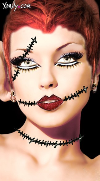 Corpse Eye & Neck Scar Stickers - As Shown