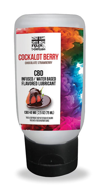 2.5 oz Cockalot Berry Flavored CBD Lube - As Shown