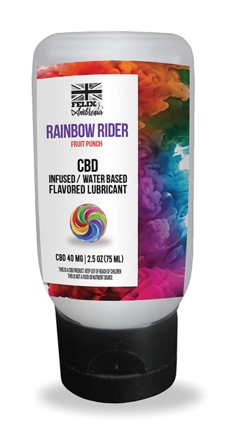 2.5 oz Rainbow Rider Flavored CBD Lube - As Shown