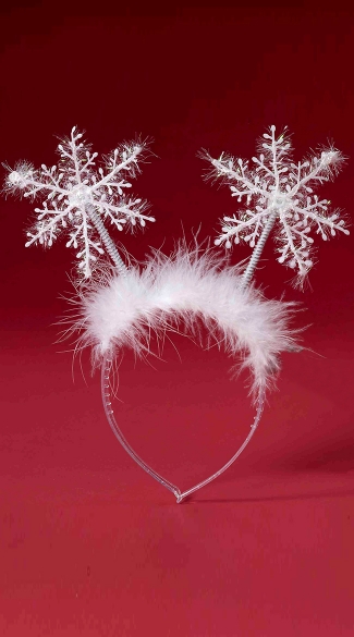 Snowflake Headband - White