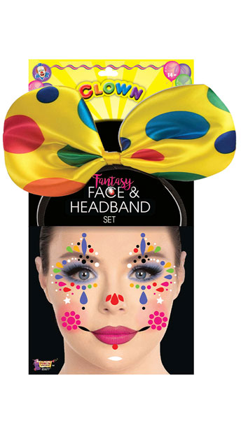 Clown Headband Costume Kit - As Shown