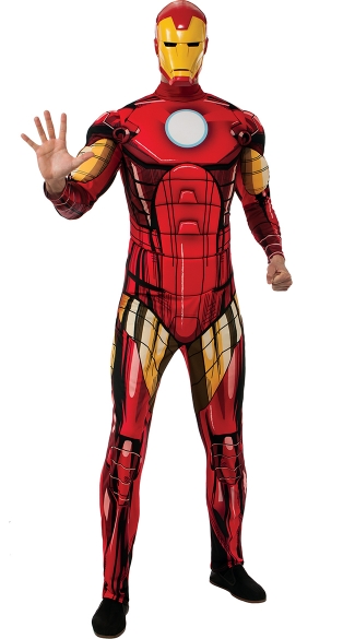 Men's Iron Man Costume - As Shown