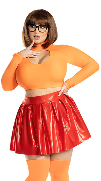 Plus Size Brainy Babe Costume - as shown