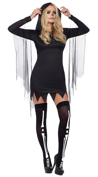 Sexy Reaper Costume - As Shown