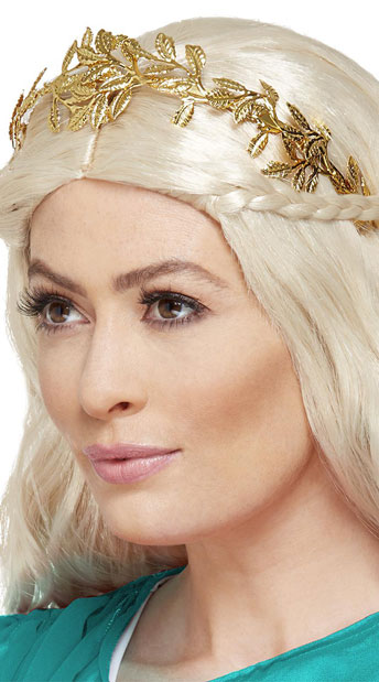 Grecian Leaf Headband - Gold