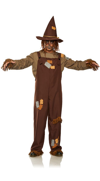 Men's Evil Scarecrow Costume - Brown
