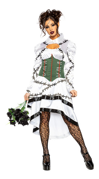 Bride of Frankenstein Costume - As Shown