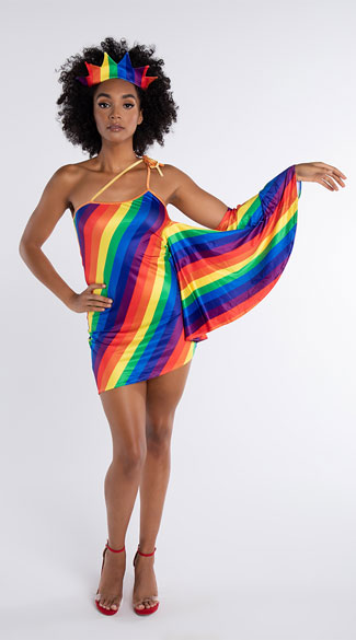 Yandy Miss Justice Costume - Rainbow