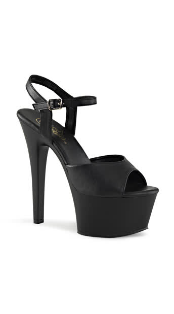 -  - Black Faux Leather/Black Matte