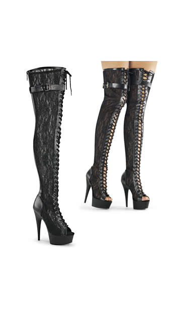 -  - Black Pu-Mesh-Lace/Black Matte