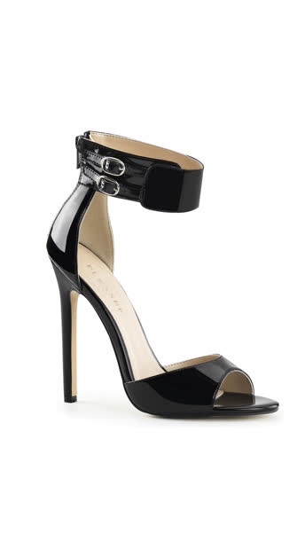 Double Buckle Ankle Strap Sandals, Zip Up Sandals