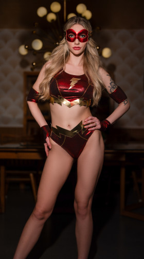 Flashy Speedster Superhero Costume