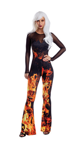 Flame Jumpsuit Costume