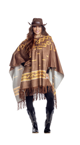 Unisex Cowboy Poncho Costume