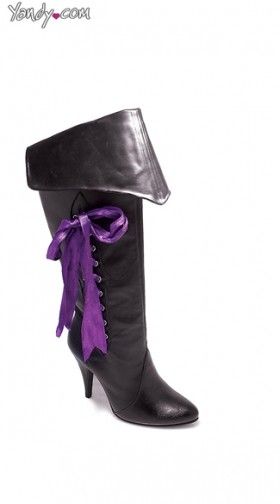 Sassy Pirate Boots with Lace Up Ribbon