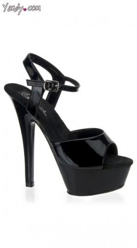 Midnight Vamp Patent Platform Sandal