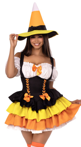 Candy Corn Witch Costume
