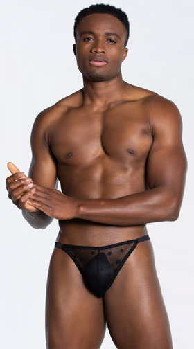 Men's Star Mesh Elastic Thong