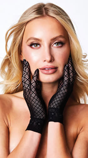 Diamond Jacquard Gloves