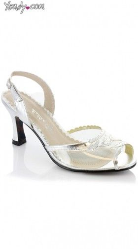 Clear Peep Toe Sling Back