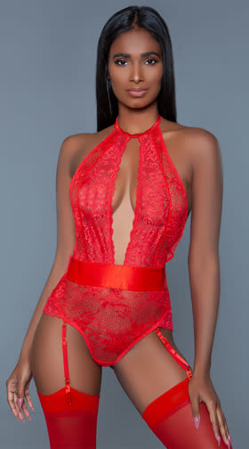 Ophelia High Neck Garter Teddy
