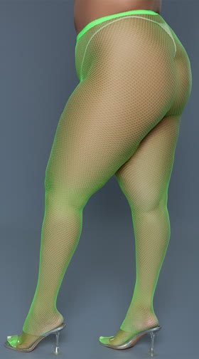Plus Size Up All Night Fishnet Pantyhose