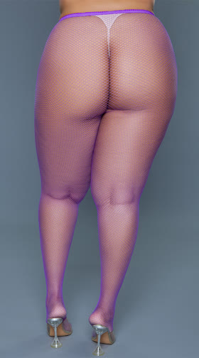 Plus Size Up All Night Fishnet Pantyhose