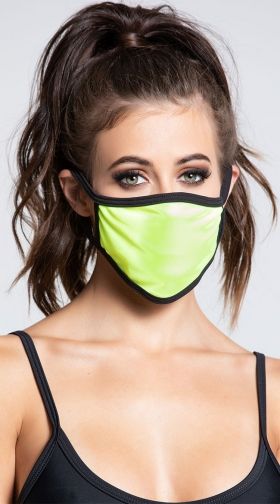 Neon Color Block Face Mask