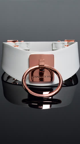 White and Rose Gold Collar