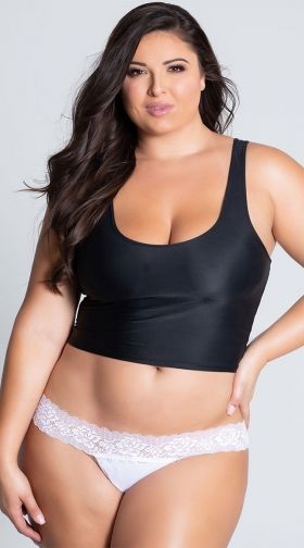 Plus Size Flirty Spring Lace Thong