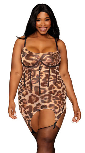 Plus Size Animal Print Lingerie Leopard Lingerie Yandy