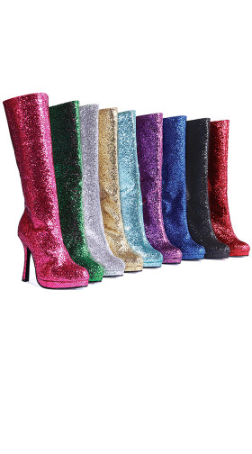 Disco Glitter Go-Go Boots
