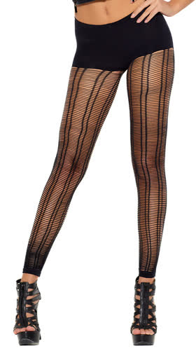 Slashed Cut-Out Pantyhose