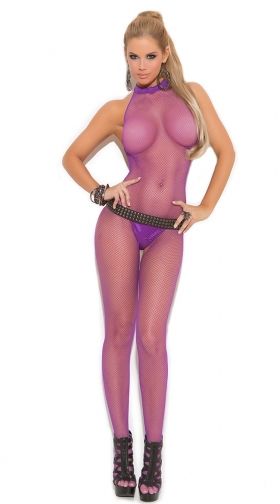 Fishnet Halter Bodystocking