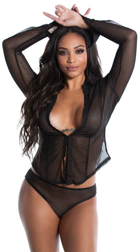 Darling Desires Mesh Panty Set