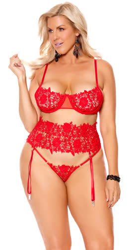 Plus Size Now Or Never Bra Set