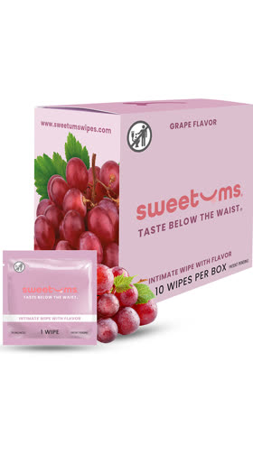 Sweetums Intimate Wipes Grape Flavor