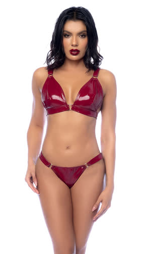 Vinyl Bra Set
