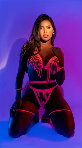 Fringe & Fierce Open Cup Bra Set