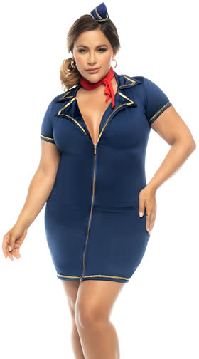 Plus Size Sexy Stewardess Costume