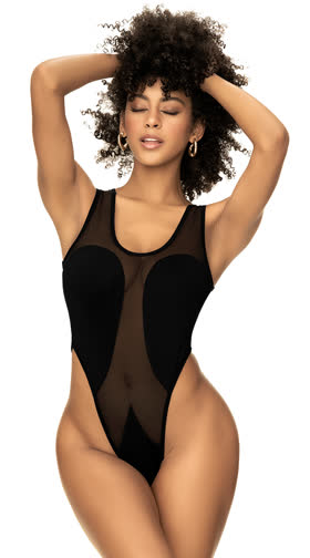 Daring Mesh One Piece Swimsuit